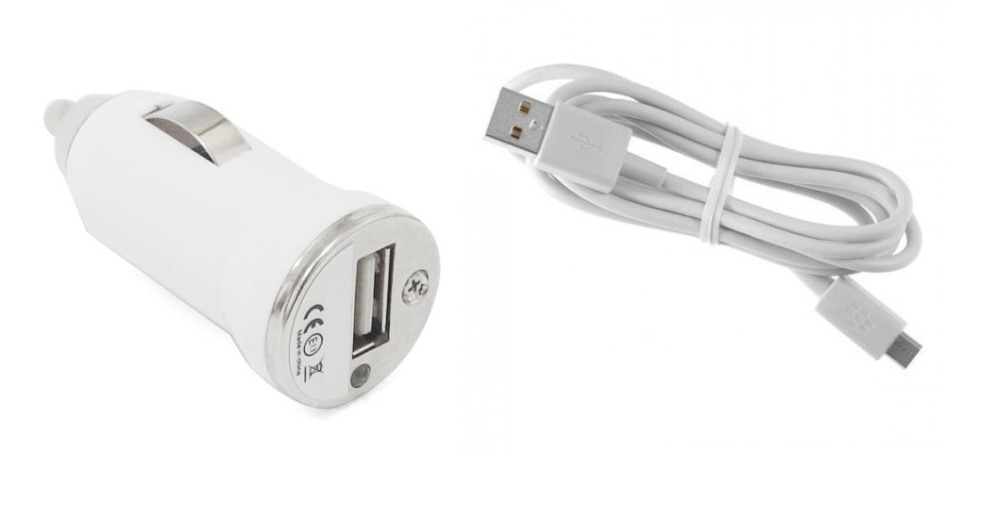 Car Charger for Spice Android One Dream UNO Mi-498 with USB Cable 