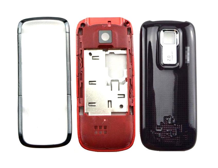 Full Body Housing for Nokia 5130 XpressMusic - Black & Red 