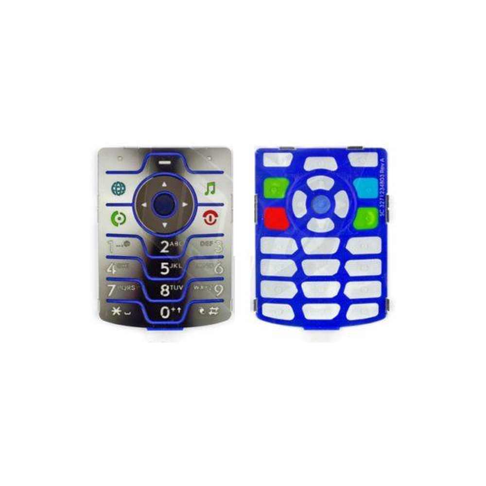 Keypad For Motorola RAZR V3i - Silver - Maxbhi.com