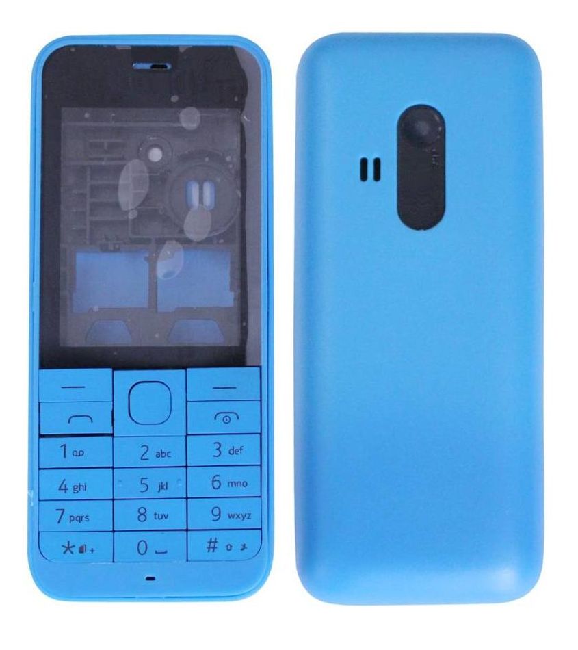 Full Body Housing for Nokia 220 - Blue - Maxbhi.com