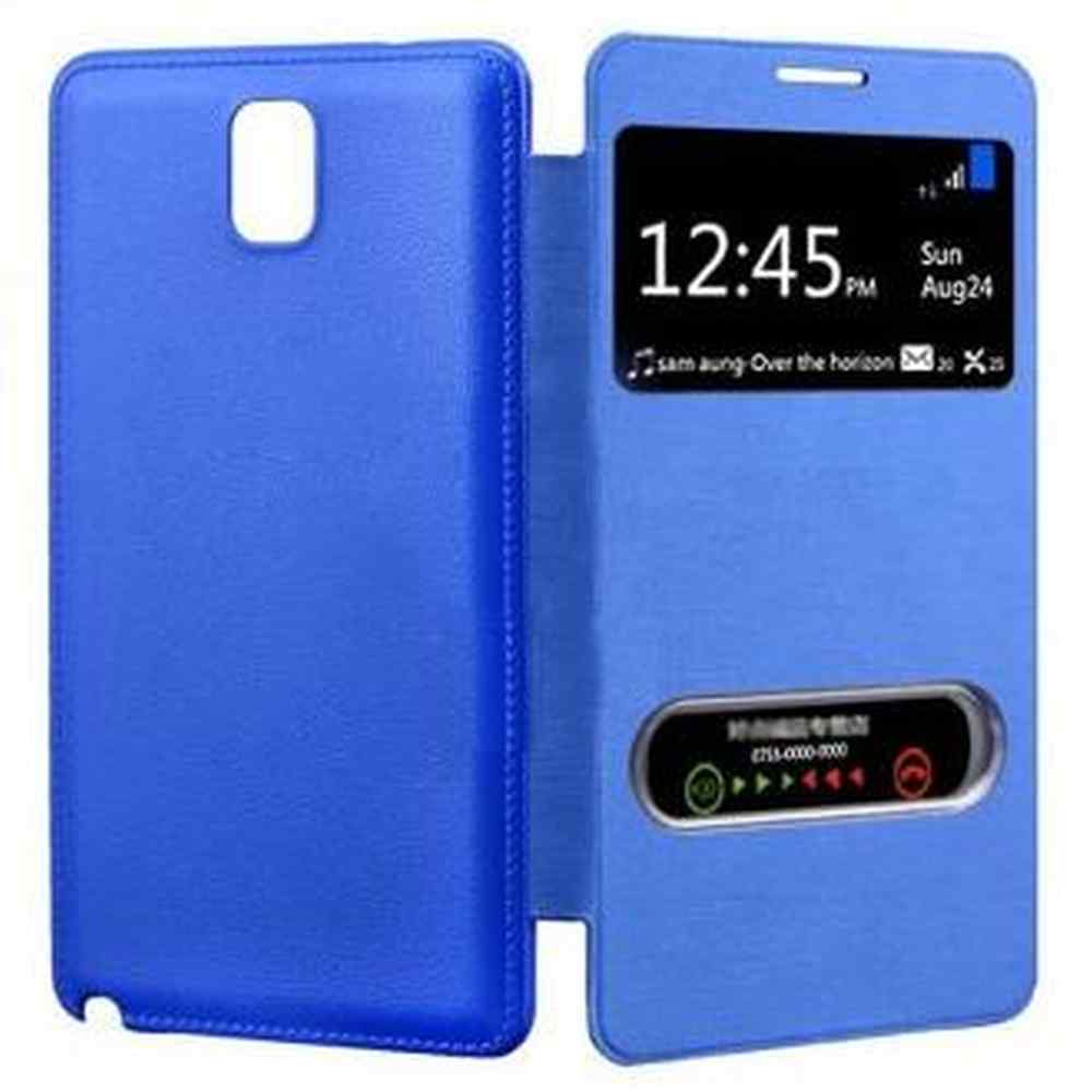 Flip Cover for Samsung GALAXY Note 3 3G SM-N750 - Blue - Maxbhi.com