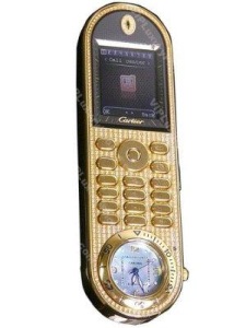 Cartier Gold Clock Mobile Cell Phone Spare Parts Accessories by