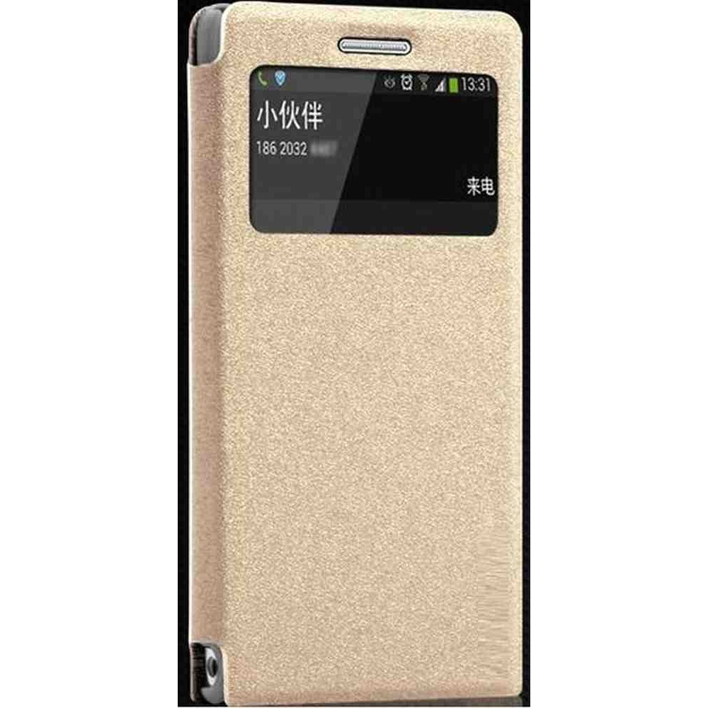 Leer wenselijk omvang Flip Cover for Huawei Ascend P7 mini - Gold - Maxbhi.com