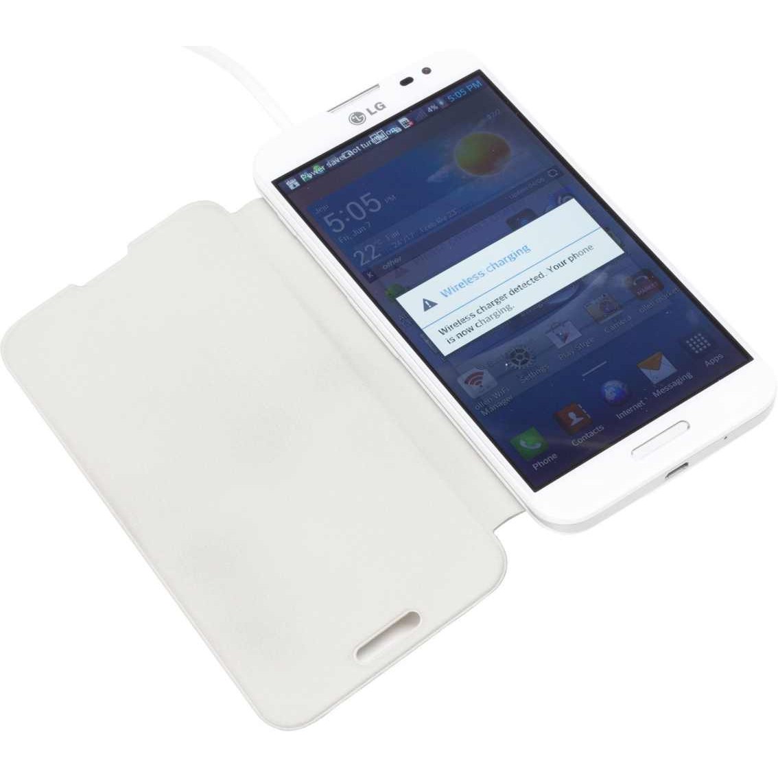 desinfecteren bericht bezoek Flip Cover for LG Optimus G Pro E986 - White by Maxbhi.com